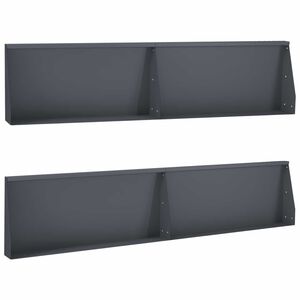 vidaXL Zid de sprijin 4 buc. 100 x 12 x 30 cm Oțel Antracit