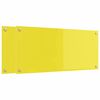 vidaXL Spate de bucătărie 2 pcs Galben 90 x 40 cm sticlă securizată