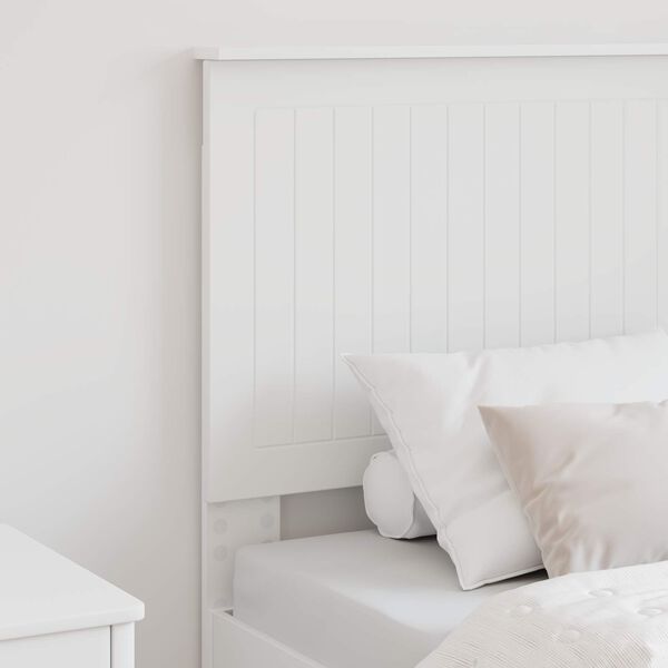 vidaXL Tăblie cap cu headboard Alb 75 cm Lemn compozit
