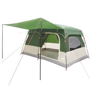 vidaXL Cort de Familie cu acoperiș Verde 380 x 260 x 190 cm Poliester