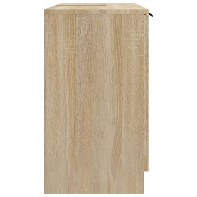 vidaXL Dulap de baie, stejar sonoma, 64,5x33,5x59 cm, lemn compozit