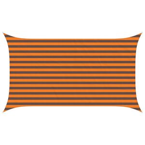 vidaXL P&acirc;nză de umbră Portocalie și maro 3,5 x 2 m