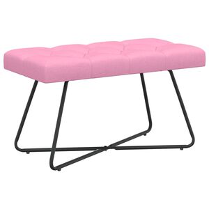 vidaXL Bancă cu butoane capitonate Roz 80 x 40 x 46 cm Țesătură