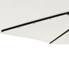 vidaXL Umbrelă soare de grădină st&acirc;lp din oțel/LED alb 225x225x212 cm