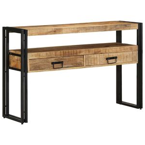 vidaXL Masă de consolă Maro 120 x 33 x 75 cm Lemn de mango solid