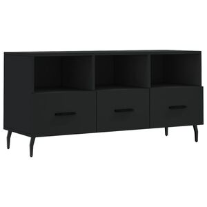 vidaXL Dulap TV, negru, 102x36x50 cm, lemn prelucrat