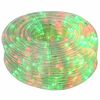 vidaXL Furtun luminos LED de Crăciun 1200 LED-uri Roșu și Verde 50 m