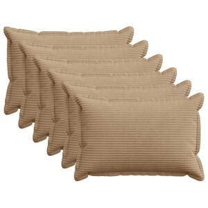 vidaXL Husă pentru pernă 6 buc. HOUTEN Maro 50 x 75 cm cord