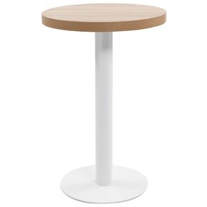vidaXL Masă de bistro, maro deschis, 50 cm, MDF