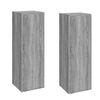 vidaXL Comode TV, 2 buc., gri sonoma, 30,5x30x90 cm, lemn prelucrat