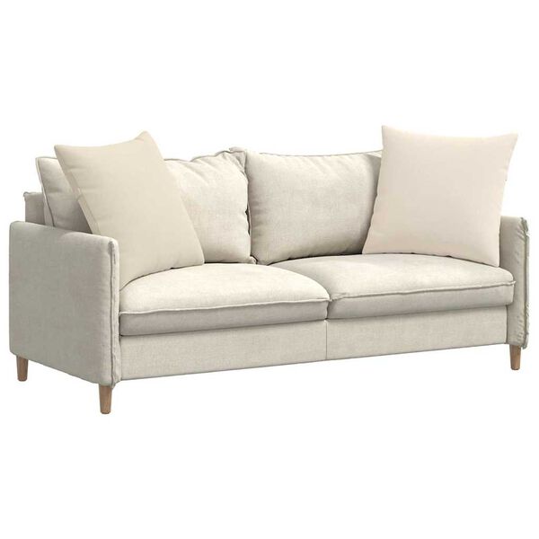 vidaXL Perne pentru canapea 2 pcs Bej 60 x 60 cm țesătură