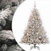 vidaXL Brad de Crăciun artificial cu glob 180 cm 300 LED-uri Alb cald
