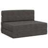 vidaXL Canapea Pat Pliabilă Gri &icirc;nchis 100 x 80 x 60 cm Țesătură