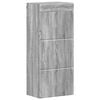 vidaXL Dulap de perete pentru baie TULUM Gri Sonoma 37 x 24,5 x 86 cm