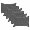 vidaXL Husă pentru pernă 6 buc. HOUTEN Gri &icirc;nchis 30 x 50 cm