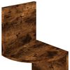 vidaXL Raft de perete de colț stejar afumat 19x19x123cm lemn prelucrat