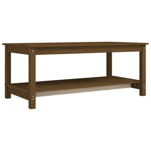 vidaXL Măsuță de cafea, maro miere, 110x55x45 cm, lemn masiv de pin