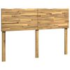 vidaXL Tăblie de pat cu margini naturale ROSTOCK Alb 135 cm