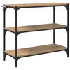 vidaXL Dulap pentru cărți 3 niveluri 80 x 33 x 70,5 cm