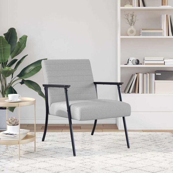 vidaXL fotoliu Gri nori 59 x 75 x 78 cm țesătură