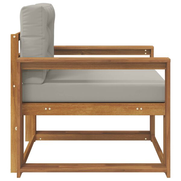 vidaXL Canapea Medie pentru Exterior Lemn Solid de Acacia natural