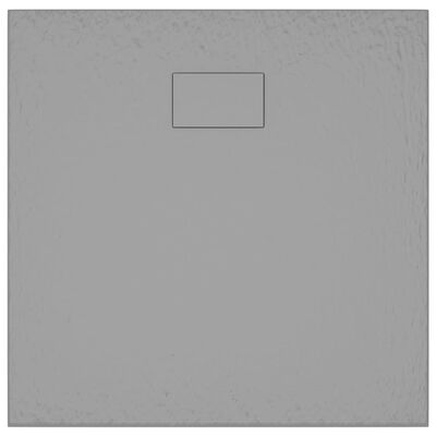 vidaXL Cădiță de duș, gri, 90x80 cm, SMC
