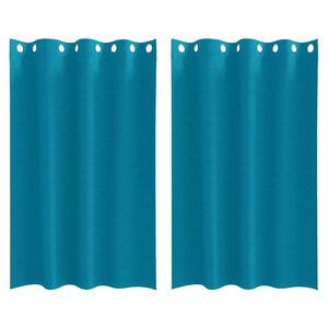 vidaXL Perdele Opaque cu Inel 2 pcs Turcoaz 175 x 140 cm Poliester