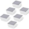 vidaXL Lumini cu LED-uri &icirc;ncastrate 6 buc., 100x100x68 mm (3x41715)