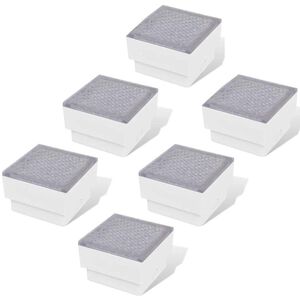 vidaXL Lumini cu LED-uri &icirc;ncastrate 6 buc., 100x100x68 mm (3x41715)