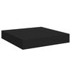 vidaXL Rafturi de perete suspendate, 2 buc., negru, 23x23,5x3,8 cm MDF