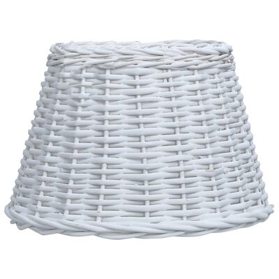 vidaXL Abajur lampă, alb, 30 x 20 cm, răchită