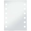vidaXL Oglindă cu LED de perete de baie, 60 x 80 cm