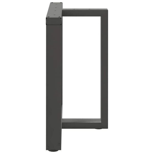 vidaXL Picioare de masă &icirc;n formă de T, 2 buc., antracit, 70x35x(72-73) cm, oțel