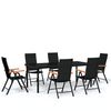 vidaXL Set de mobilier pentru grădină, 7 piese, negru