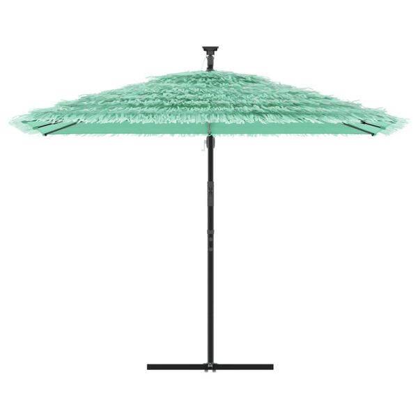 vidaXL Umbrelă soare de grădină cu st&acirc;lp din oțel verde 290x290x238 cm
