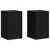 vidaXL Suport pentru plante 2 buc. Stejar Negru 30 x 30 x 50 cm