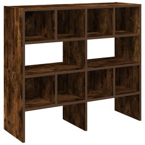 vidaXL Rafturi pantofi 2 buc Stejar afumat stivuibil 89,5x30x40 cm