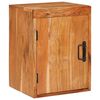 vidaXL Noptieră Maro 35 x 33 x 48 cm Lemn Solid de Acacia