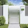 vidaXL Poartă de grădină Argintiu 100 x 150 cm Oţel inoxidabil