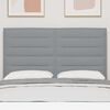 vidaXL Tăblie cap cu headboard Gri deschis 144 cm Piele artificială