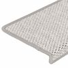 vidaXL Covoraș scări autoadeziv 15 buc platină 65x21x4 cm aspect sisal