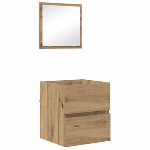 vidaXL Dulap de Baie Stejar Artizanal 41 x 38,5 x 45 cm Lemn prelucrat