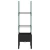 vidaXL Jardinieră de grădină cu spalier, negru, 40x40x142,5 cm, PP