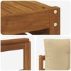 vidaXL Set de canapele de exterior cu pernă 8 pcs Natural și Bej