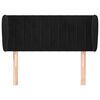 vidaXL Tăblie de pat cu aripioare negru 93x23x78/88 cm catifea