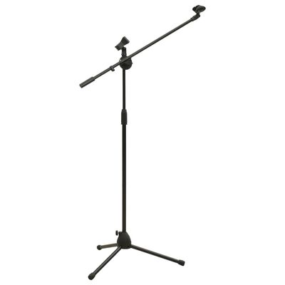 vidaXL Stativ microfon trepied cu suport cu clemă dublă