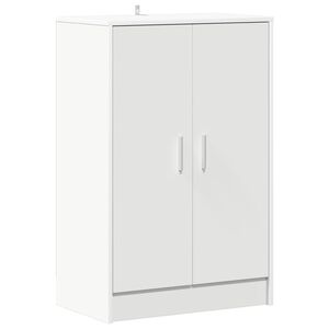 vidaXL Pantofar, alb, 60x35x92 cm, PAL