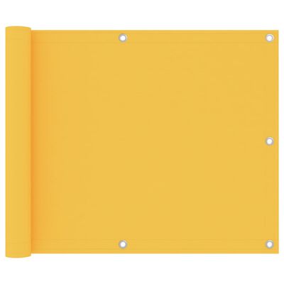 vidaXL Paravan balcon, galben, 75x300 cm, țesătură oxford