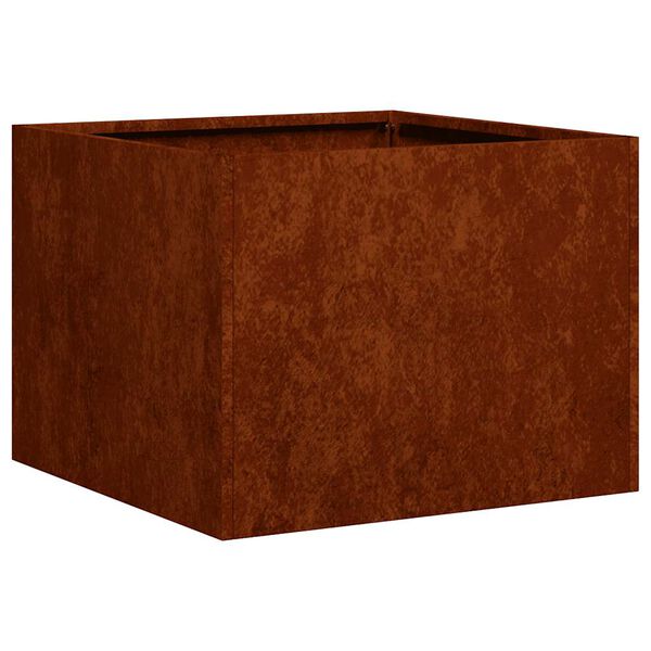 vidaXL Jardinieră Rusty 40x40x30 cm Oțel pentru intemperii