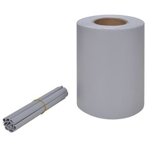 vidaXL Panou de intimitate grădină, gri deschis, 70 x 0,19 m, PVC